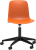 Origin FLUX Black Nylon 5 Star Base Task Chair - Signal Orange