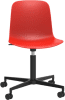 Origin FLUX Task Chair Black Aluminium 4 Star Base - Coral Red