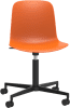 Origin FLUX Task Chair Black Aluminium 4 Star Base - Signal Orange