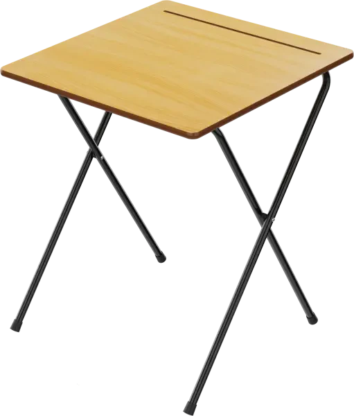 Spaceforme Zlite Standard Folding Exam Desk 600x600mm - Beech