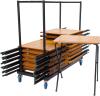 Spaceforme Zlite Black Horizontal 40 Desk Storage Trolley