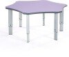 Metalliform Flower Height Adjustable Table - 1215 x 1097mm