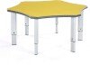 Metalliform Flower Height Adjustable Table - 1215 x 1097mm