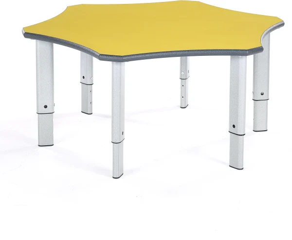 Metalliform Flower Height Adjustable Table - 1215 x 1097mm