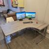 Gentoo Corner Desk with Double Upright Leg 1600 x 1200mm