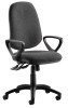 Dynamic Eclipse Plus XL Chair with Loop Fixed Arms - Charcoal