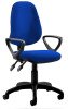 Dynamic Eclipse Plus 2 Chair with Fixed Arms - Blue