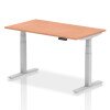 Dynamic Air Rectangular Height Adjustable Desk - 1400mm x 800mm - Beech