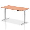 Dynamic Air Rectangular Height Adjustable Desk - 1600mm x 800mm - Beech