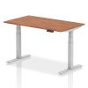 Dynamic Air Rectangular Height Adjustable Desk - 1400mm x 800mm - Walnut