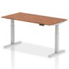 Dynamic Air Rectangular Height Adjustable Desk - 1600mm x 800mm - Walnut