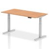 Dynamic Air Rectangular Height Adjustable Desk - 1600mm x 800mm - Oak