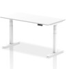 Dynamic Air Rectangular Height Adjustable Desk - 1600mm x 800mm - White