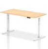 Dynamic Air Rectangular Height Adjustable Desk - 1600mm x 800mm - Maple