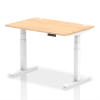 Dynamic Air Rectangular Height Adjustable Desk with Cable Ports - 1200mm x 800mm - Maple