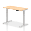 Dynamic Air Rectangular Height Adjustable Desk with Cable Ports - 1200mm x 600mm - Maple