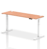 Dynamic Air Rectangular Height Adjustable Desk with Cable Ports - 1800mm x 600mm - Beech