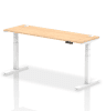 Dynamic Air Rectangular Height Adjustable Desk with Cable Ports - 1800mm x 600mm - Maple