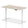 Dynamic Air Rectangular Height Adjustable Desk - 1400mm x 800mm - Grey oak