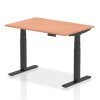 Dynamic Air Rectangular Height Adjustable Desk - 1200mm x 800mm - Beech