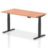 Dynamic Air Rectangular Height Adjustable Desk - 1600mm x 800mm - Beech