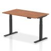 Dynamic Air Rectangular Height Adjustable Desk - 1400mm x 800mm - Walnut