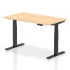 Dynamic Air Rectangular Height Adjustable Desk - 1400mm x 800mm - Maple