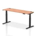 Dynamic Air Rectangular Height Adjustable Desk with Cable Ports - 1800mm x 600mm