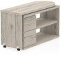 Dynamic Fleur Corner Smart Storage Desk - 1300 x 500mm - Grey Oak