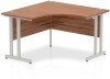 Dynamic Impulse Corner Desk with Twin Cantilever Legs - 1200 x 1200mm - Walnut
