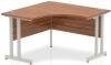 Dynamic Impulse Corner Desk with Twin Cantilever Legs - 1200 x 1200mm - Walnut