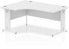Dynamic Impulse Corner Desk with Cable Managed Legs - 1600mm x 1200mm - White