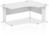 Dynamic Impulse Corner Desk with Cable Managed Legs - 1600mm x 1200mm - White