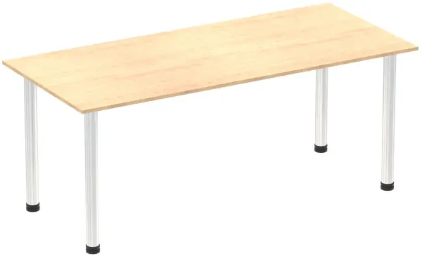 Dynamic Impulse Post Leg Straight Table - 1800 x 800mm