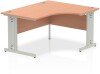 Dynamic Impulse Corner Desk with Cable Managed Legs - 1400mm x 1200mm - Beech
