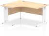 Dynamic Impulse Corner Desk with Cable Managed Legs - 1400mm x 1200mm - Maple