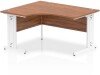 Dynamic Impulse Corner Desk with Cable Managed Legs - 1400mm x 1200mm - Walnut