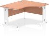 Dynamic Impulse Corner Desk with Cable Managed Legs - 1400mm x 1200mm - Beech