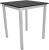 Gopak Enviro Eco Jet Black Outdoor Table - 675mm x 675mm