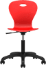 Origin Lotus Draughtsmans Chair with Black Nylon 5 Star Base - Pure Red