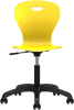 Origin Lotus Draughtsmans Chair with Aluminium 5 Star Base - Sulfur Yellow