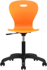 Origin Lotus Draughtsmans Chair with Aluminium 5 Star Base - Deep Orange