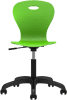 Origin Lotus Draughtsmans Chair with Aluminium 5 Star Base - Yellow Green