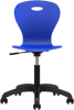 Origin Lotus Draughtsmans Chair with Aluminium 5 Star Base - Marine Blue