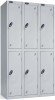 Probe Two Door Nest of 3 Steel Lockers - 1780 x 915 x 305mm