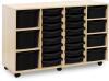 Monarch Classic Tray Storage Unit 16 Shallow 4 Deep and 3 Extra Deep Tray Units Without Doors