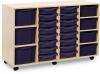 Monarch Classic Tray Storage Unit 16 Shallow 4 Deep and 3 Extra Deep Tray Units Without Doors