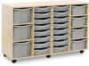 Monarch Classic Tray Storage Unit 16 Shallow 4 Deep and 3 Extra Deep Tray Units Without Doors