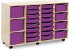 Monarch Classic Tray Storage Unit 16 Shallow 4 Deep and 3 Extra Deep Tray Units Without Doors