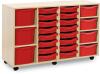 Monarch Classic Tray Storage Unit 16 Shallow 4 Deep and 3 Extra Deep Tray Units Without Doors